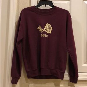 Maroon Obey sweater